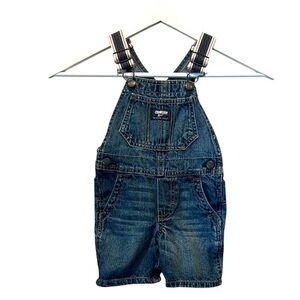 Oshkosh B’Gosh Denim Overalls Shortalls Size 18 Months